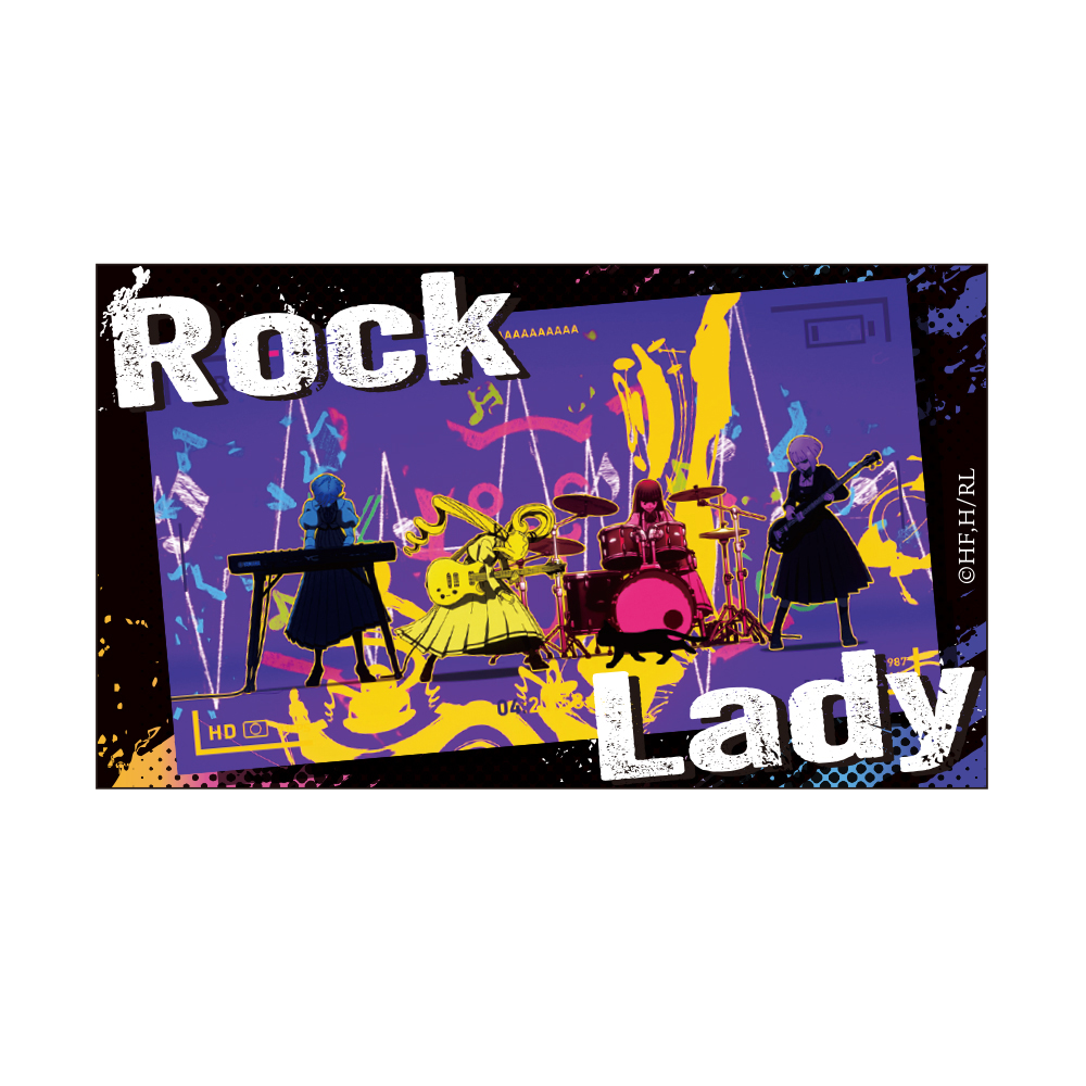 ロックは淑女の嗜みでして　ステッカーB