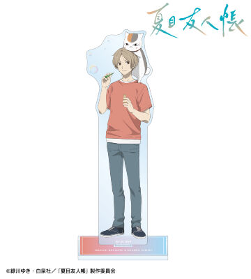 描き下ろし 夏目貴志&ニャンコ先生 シャボン玉ver. 特大アクリルスタンド