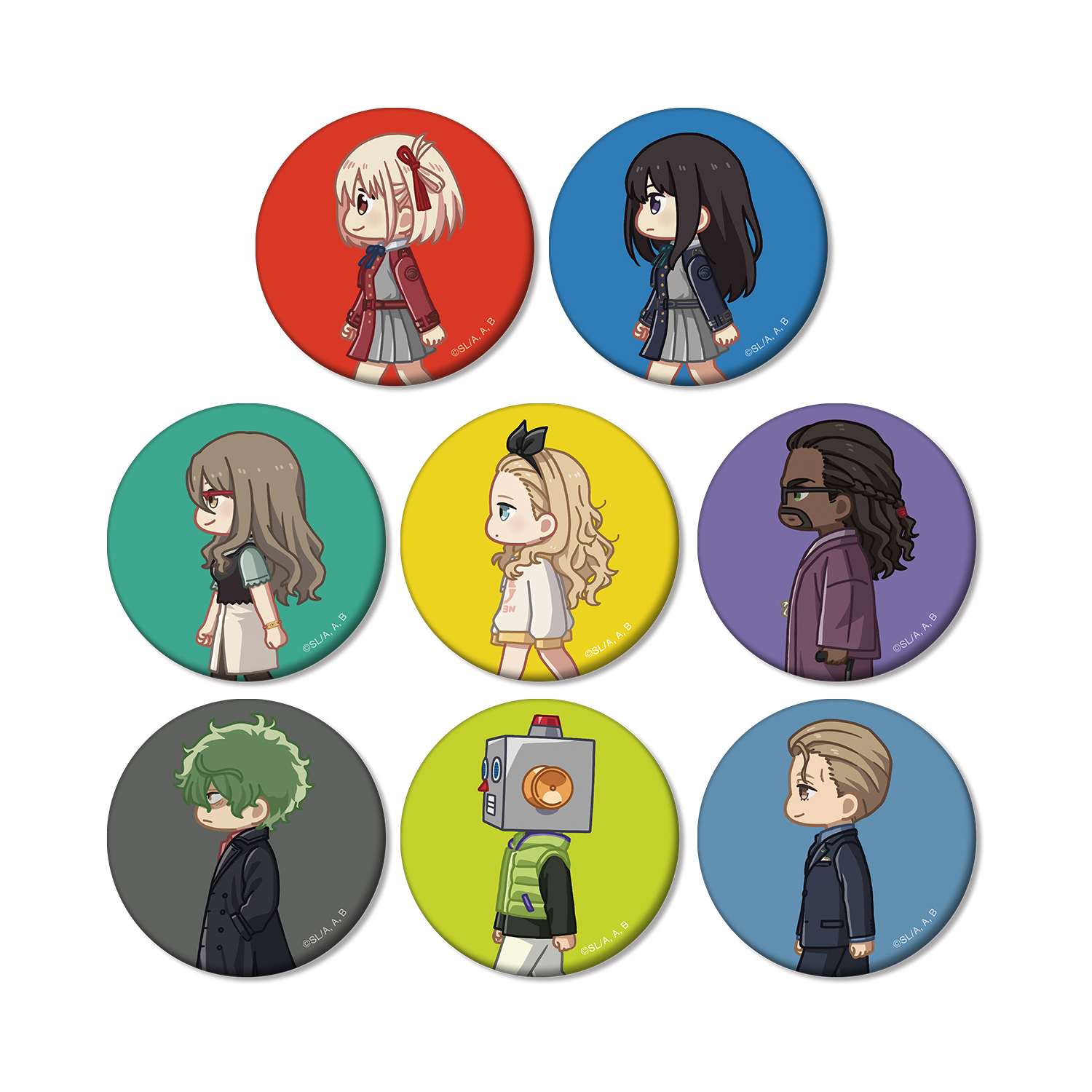 TVアニメ「リコリス・リコイル」 トレーディング ちびとこ マット缶バッジ