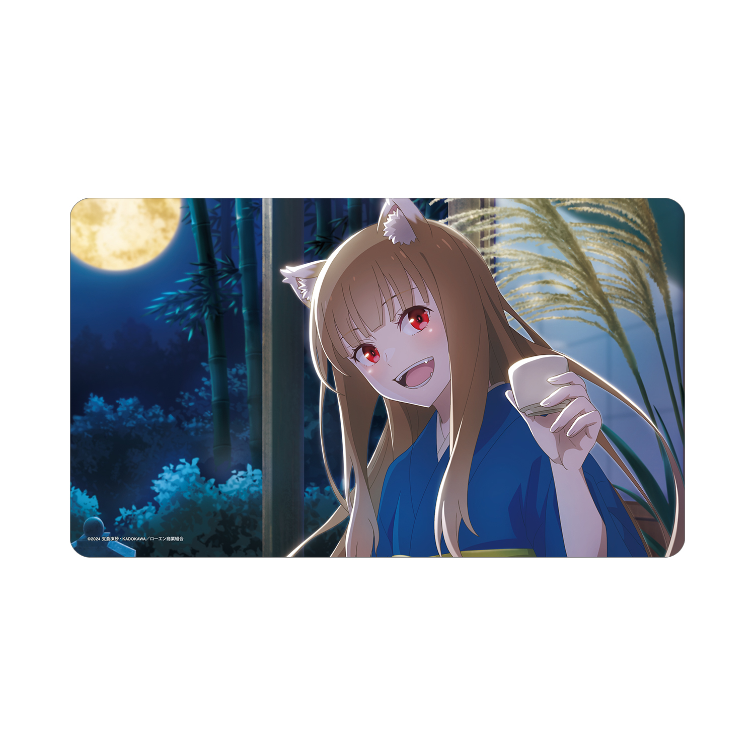 TVアニメ『狼と香辛料 MERCHANT MEETS THE WISE WOLF』 ホロと巡る四季の物語： 「お月見」ビジュアル マルチデスクマット