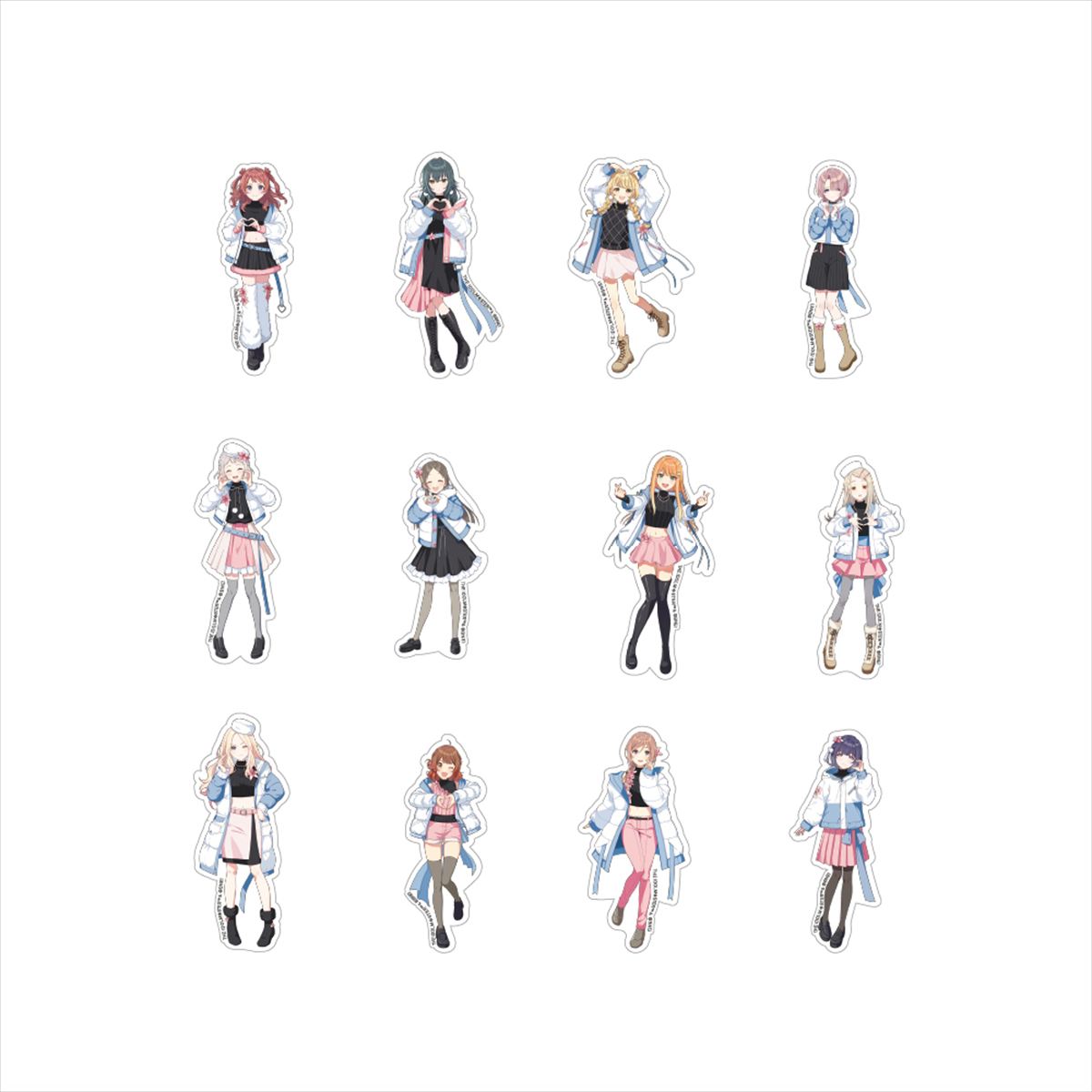 学園アイドルマスター　トレーディングダイカットステッカー　描き下ろし