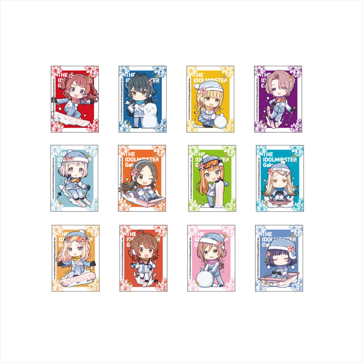 学園アイドルマスター　トレーディングクリアカード　ミニキャラ