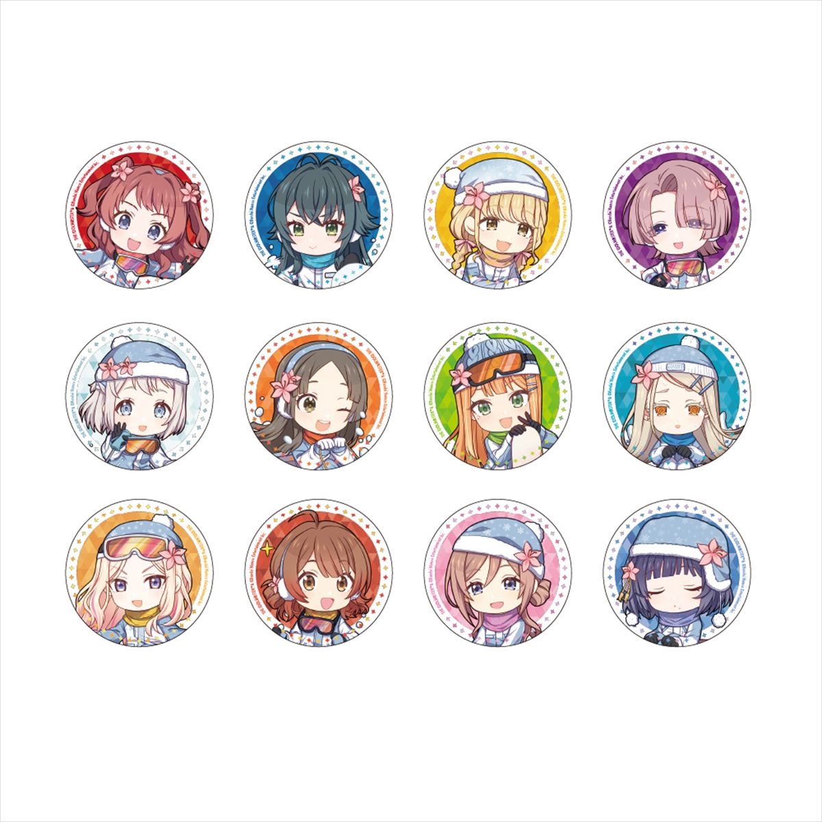 学園アイドルマスター　ミニキャラ５７ｍｍ缶バッジ