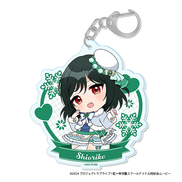 ぷちちょこアクリルキーホルダー【三船　栞子】　ウィンター衣装ｖｅｒ．