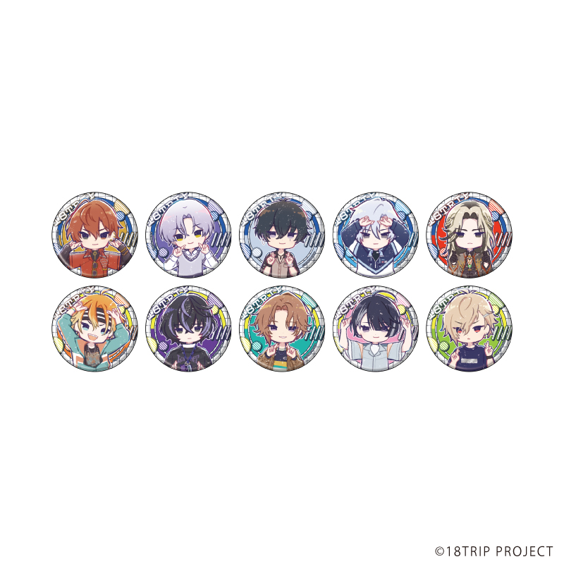 缶バッジ『18TRIP』01/ブラインド(全10種)(グラフアートイラスト)
