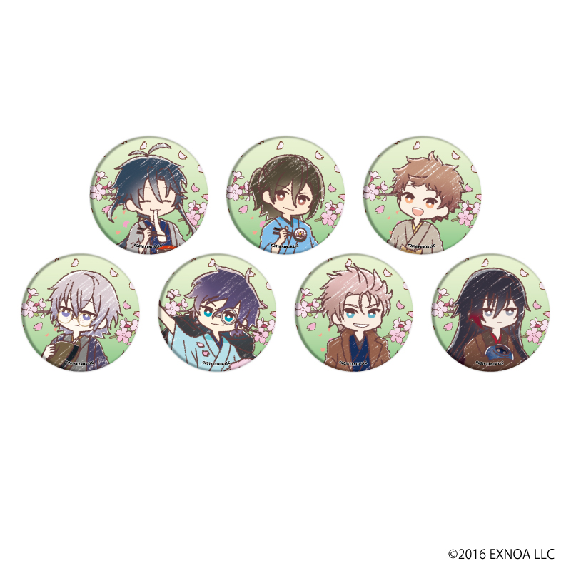 缶バッジ「文豪とアルケミスト」41/お花見Ver. B ブラインド(全7種)(グラフアートイラスト)