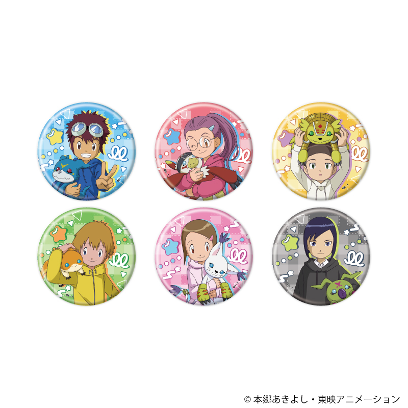 缶バッジ「デジモンアドベンチャー02」10/ぬいぐるみver. ブラインド(全6種)(描き下ろしイラスト)