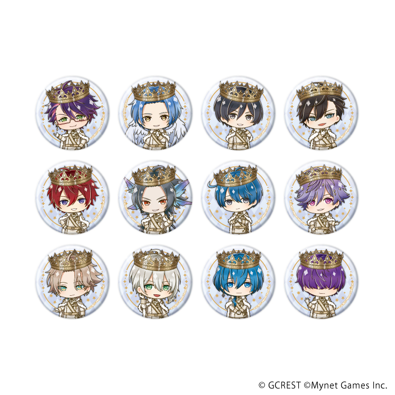 缶バッジ「夢王国と眠れる100人の王子様」14/ブラインド(全12種)(ミニキャライラスト)