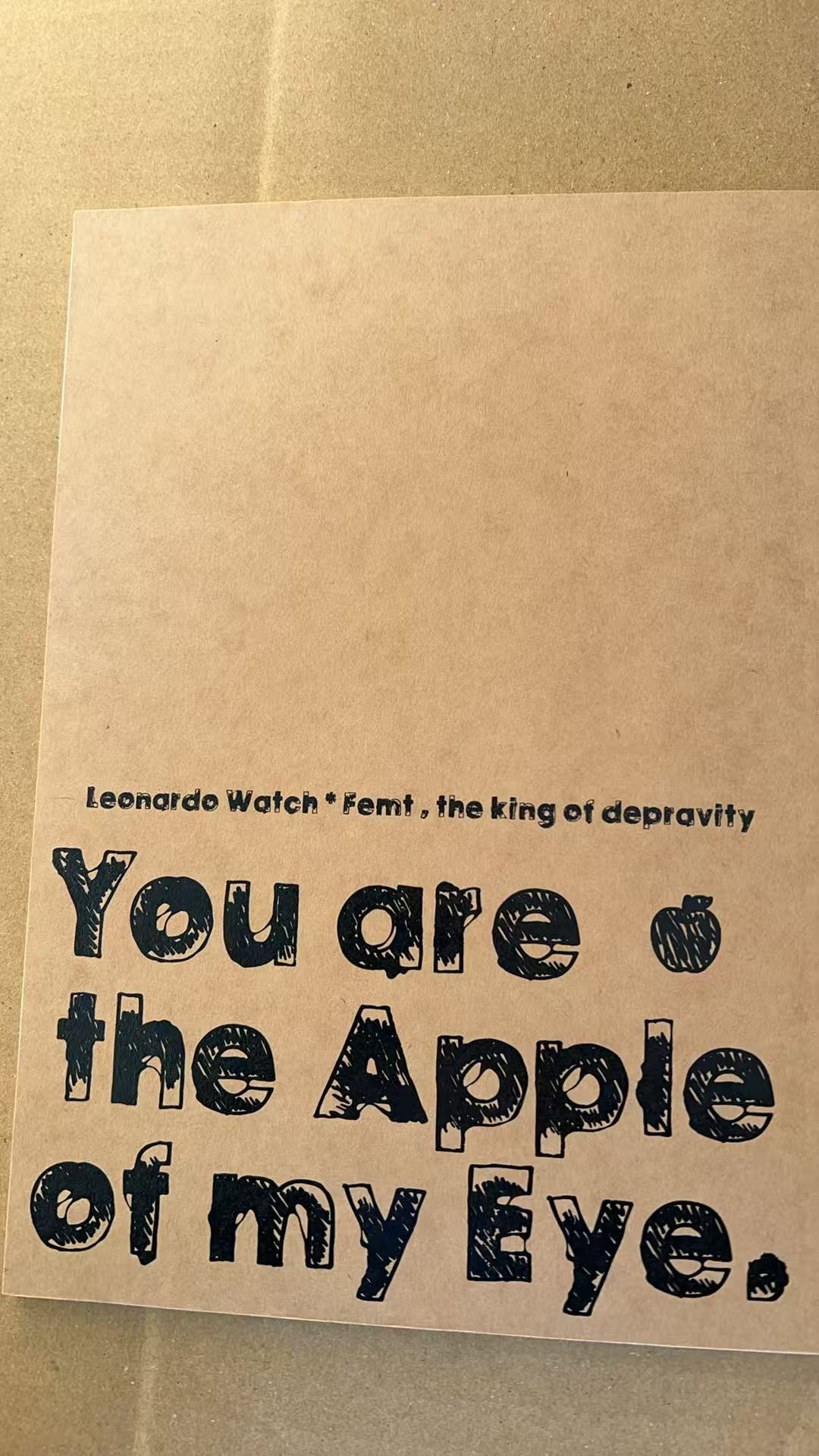 You are the Apple of my Eye