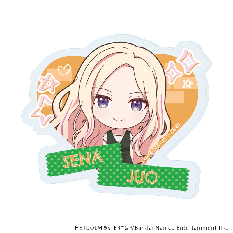 アクリルプレートバッジ「学園アイドルマスター」10/十王星南 ストリートファッションver.(ミニキャライラスト)