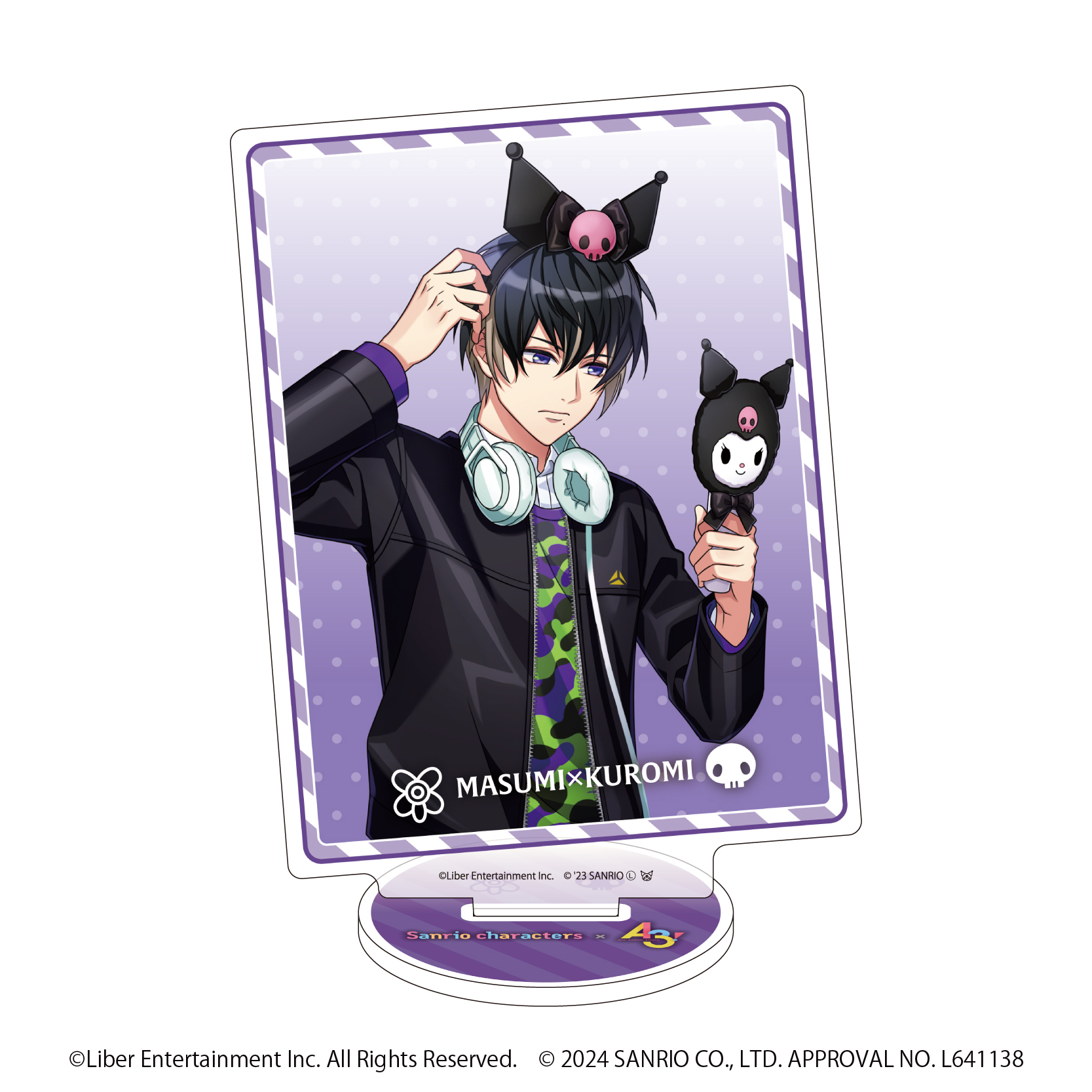 アクリルスタンド「A3!×Sanrio characters」09/碓氷真澄×クロミ(公式イラスト)