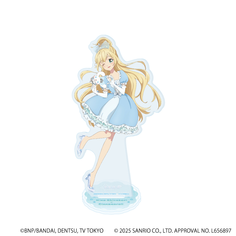 アクリルスタンド「アイカツスターズ！×サンリオキャラクターズ」06/白鳥ひめ×シナモロール(コラボイラスト(等身))