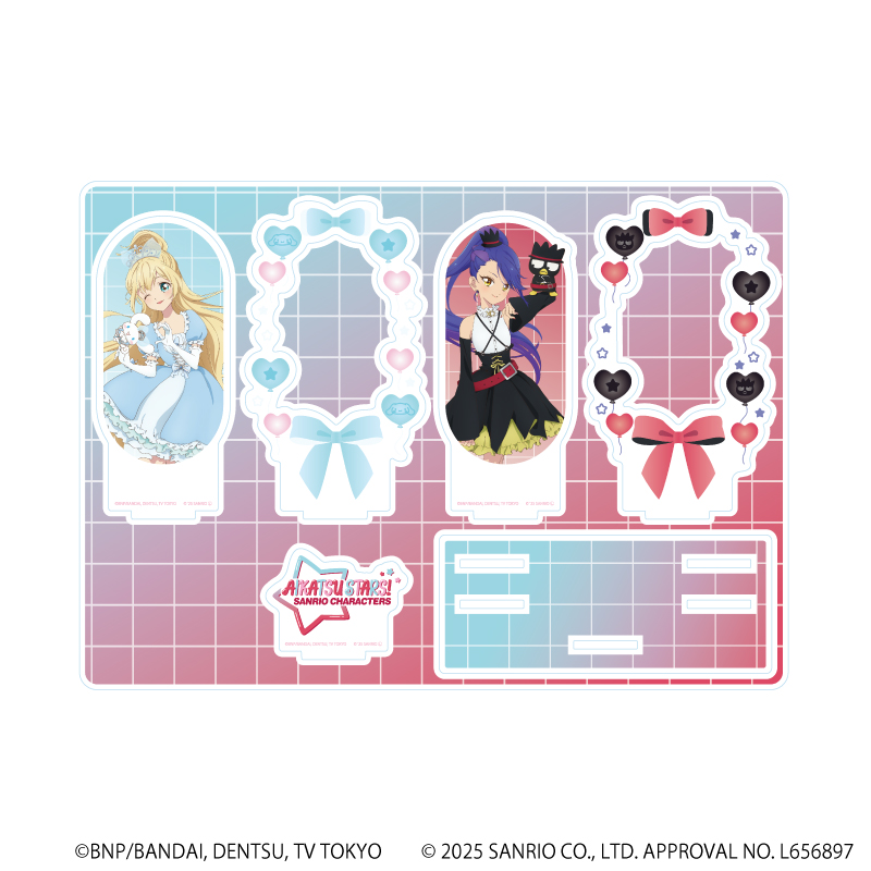 プレミアム アクリルジオラマプレート「アイカツスターズ！×サンリオキャラクターズ」04/D ver.(コラボイラスト(等身))