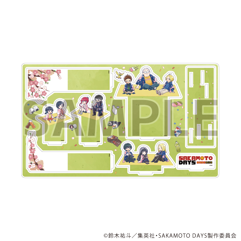 プレミアム アクリルジオラマプレート「SAKAMOTO DAYS」03/花見ver. (グラフアートイラスト)