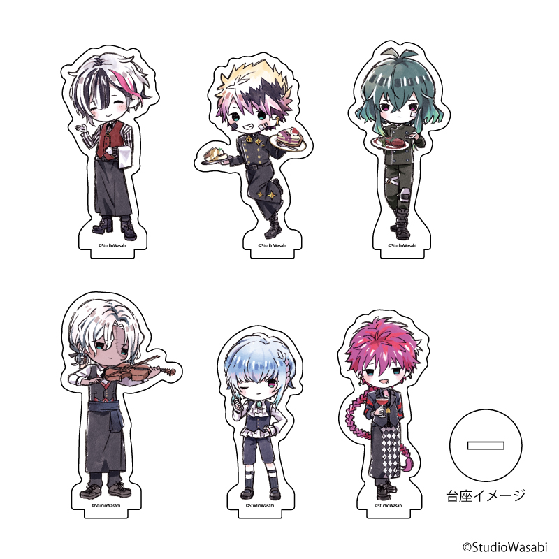 アクリルぷちスタンド「悪魔執事と黒い猫」03/ディナーver. ブラインド(全6種)(グラフアート)