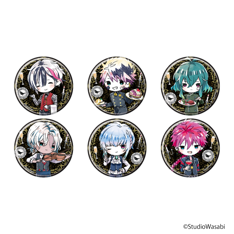缶バッジ「悪魔執事と黒い猫」05/ディナーver. ブラインド(全6種)(グラフアート)