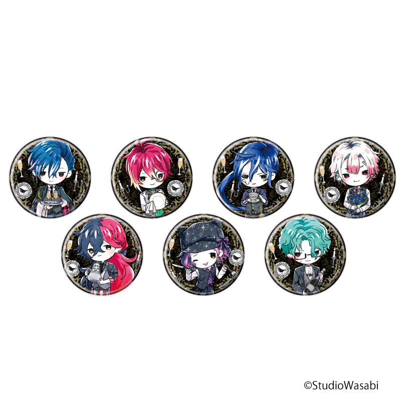 缶バッジ「悪魔執事と黒い猫」06/ディナーver. ブラインド(全7種)(グラフアート)