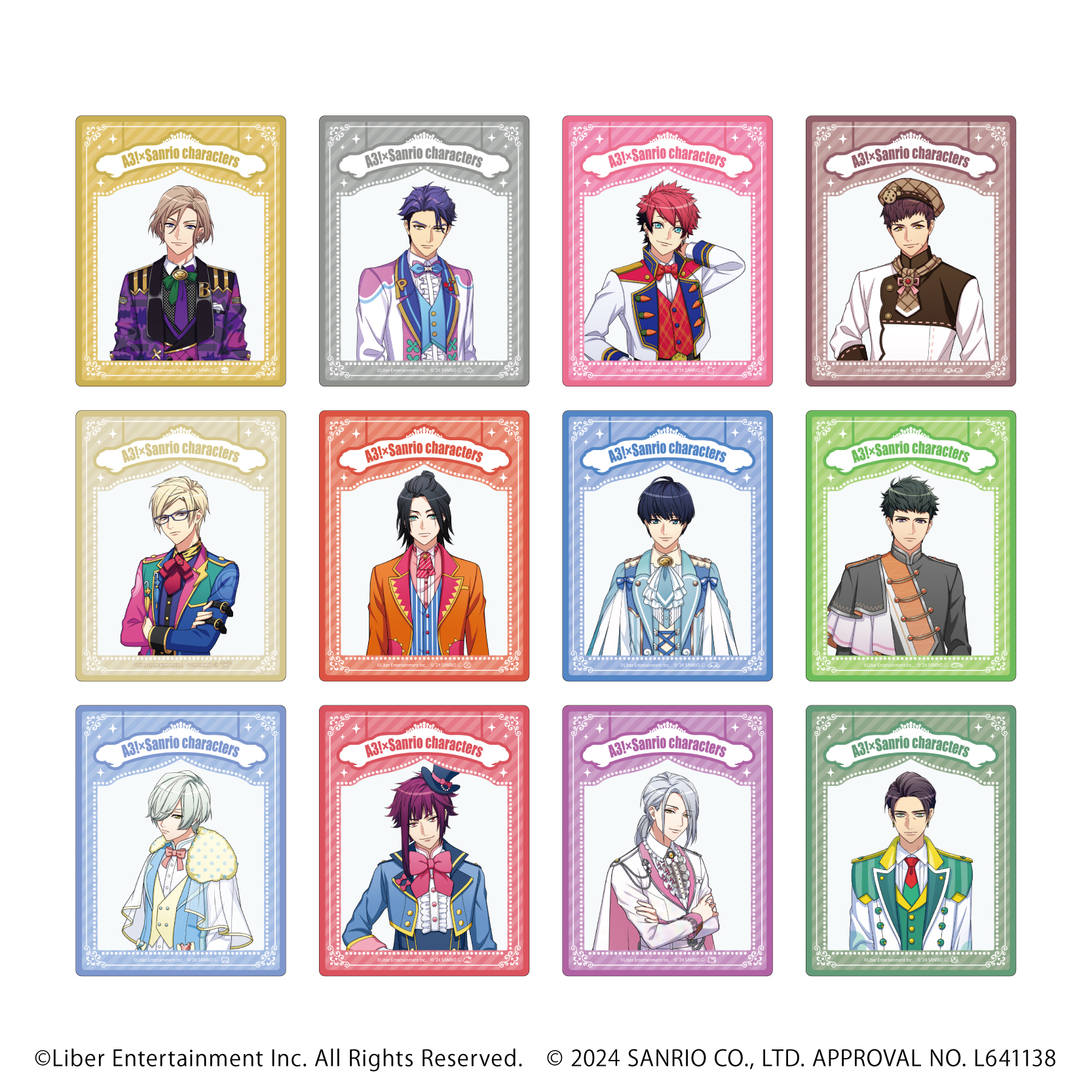アクリルカード「A3!×Sanrio characters」08/A＆W ブラインド(全12種)(公式イラスト)
