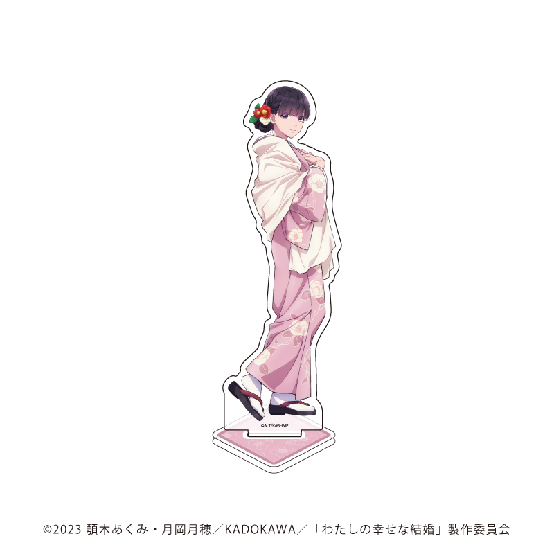 ホログラムアクリルスタンド「わたしの幸せな結婚」01/斎森 美世　椿ver.(描き下ろしイラスト)