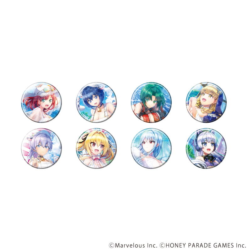 ホログラム缶バッジ(57mm)「ドルフィンウェーブ」01/BOX① ブラインド(全8種)(公式イラスト)