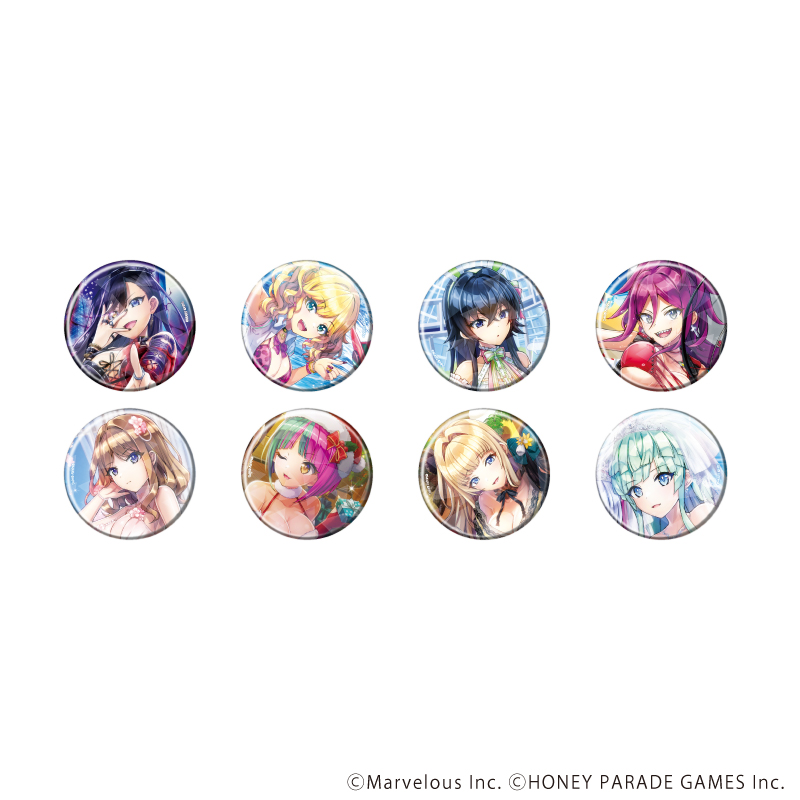 ホログラム缶バッジ(57mm)「ドルフィンウェーブ」02/BOX② ブラインド(全8種)(公式イラスト)