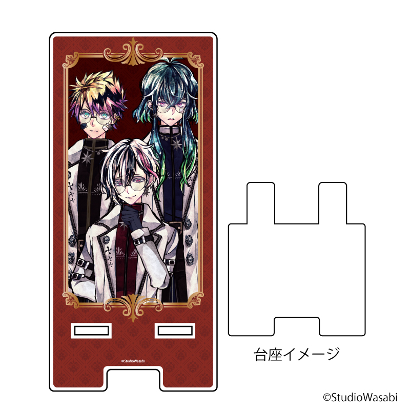 スマキャラスタンド「悪魔執事と黒い猫」01/ベリアン＆ロノ＆バスティン