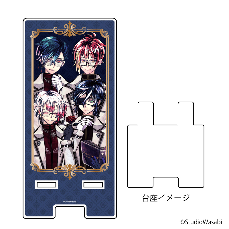 スマキャラスタンド「悪魔執事と黒い猫」02/ハウレス＆フェネス＆ボスキ＆アモン