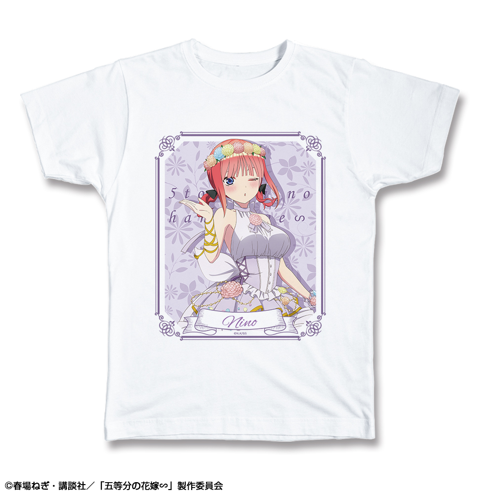 五等分の花嫁∽ Tシャツ Lサイズ デザイン02(中野二乃/花の妖精ver.)【描き下ろし】