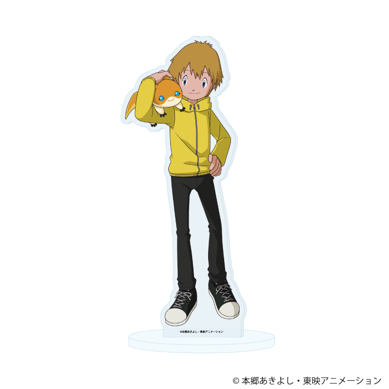 アクリルスタンド「デジモンアドベンチャー02」30/高石タケル&パタモン ぬいぐるみver.(描き下ろしイラスト)