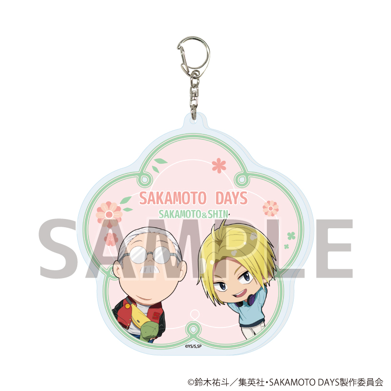 デカアクリルキーホルダー「SAKAMOTO DAYS」01/坂本太郎&朝倉シン 春私服ver.(ミニキャライラスト)