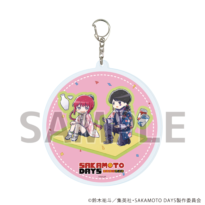 デカアクリルキーホルダー「SAKAMOTO DAYS」06/陸少糖&陸無糖 花見ver. (グラフアートイラスト)