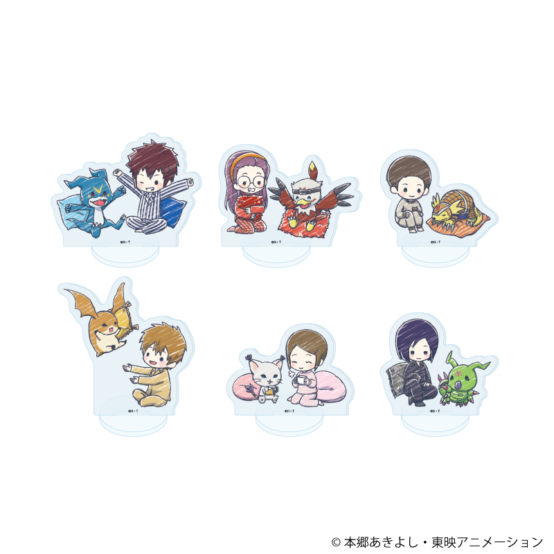 アクリルぷちスタンド「デジモンアドベンチャー02」07/パジャマパーティーver. ブラインド(全6種)(グラフアートイラスト)