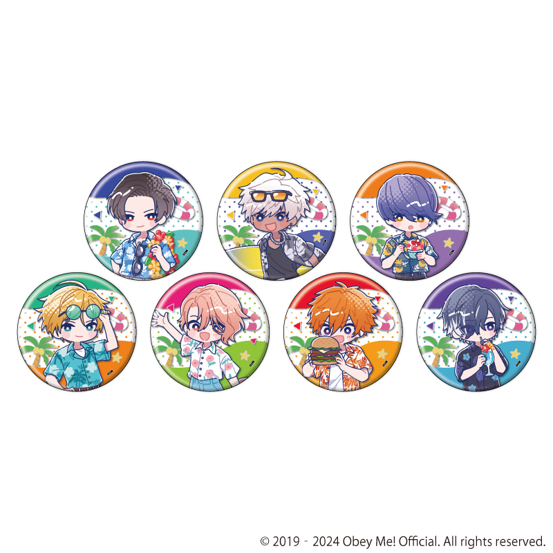 缶バッジ「Obey Me! Nightbringer」15/アロハver. ブラインド(全7種)(Candy artイラスト)