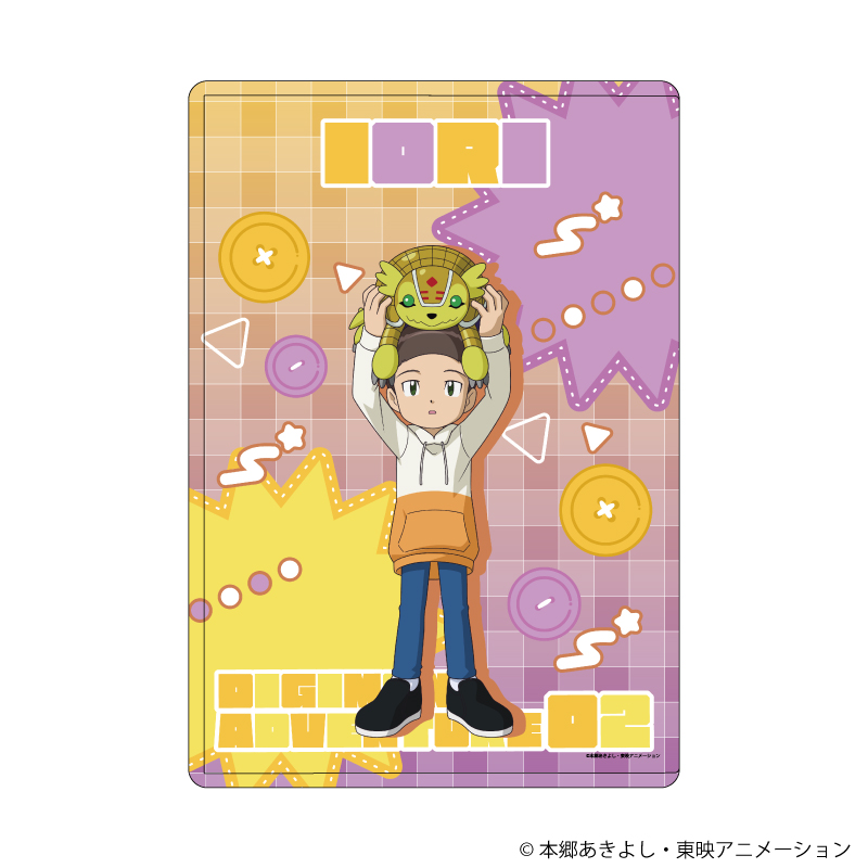 キャラクリアケース「デジモンアドベンチャー02」09/火田伊織&アルマジモン ぬいぐるみver.(描き下ろしイラスト)